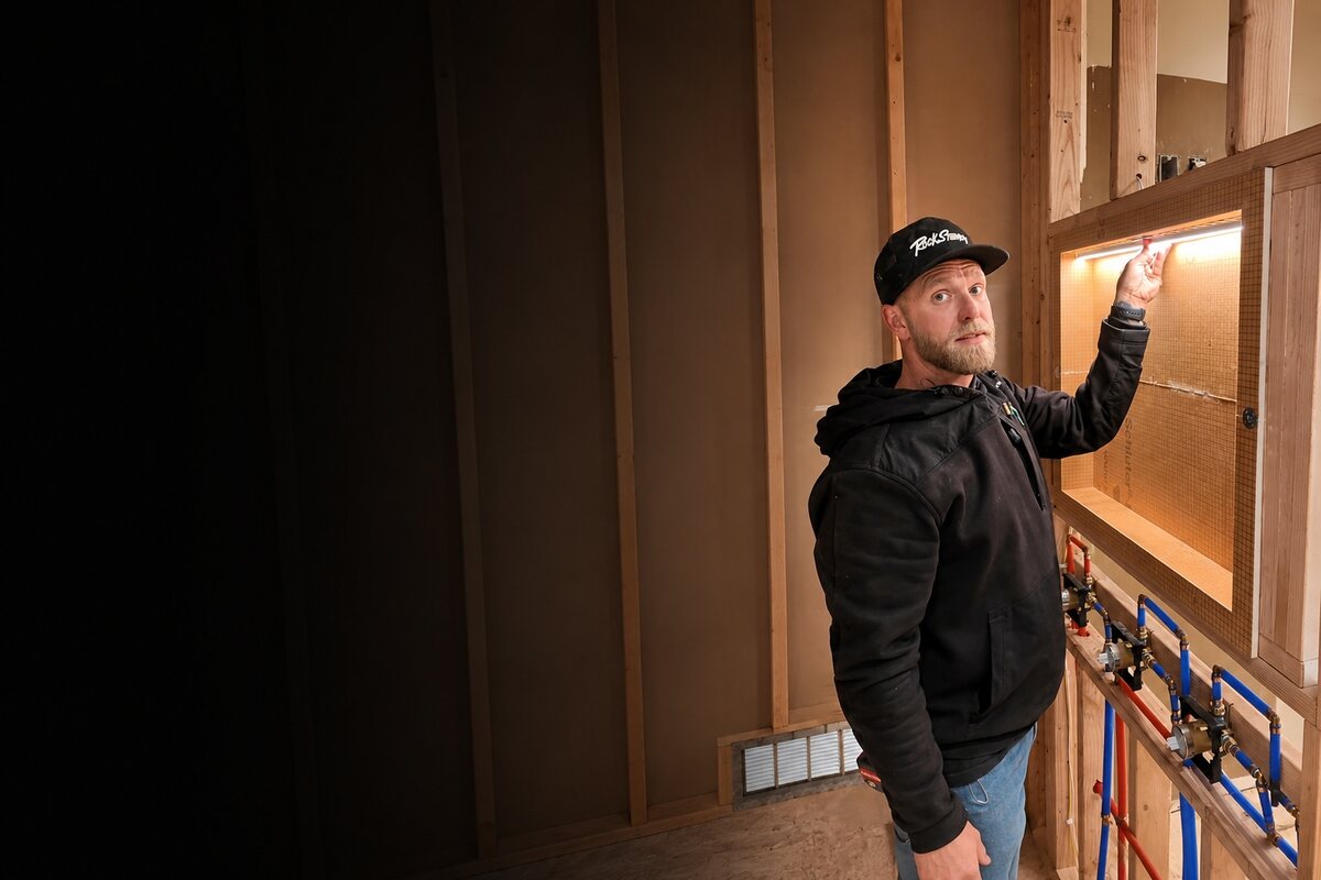Kipp Bender documenting work on a real jobsite